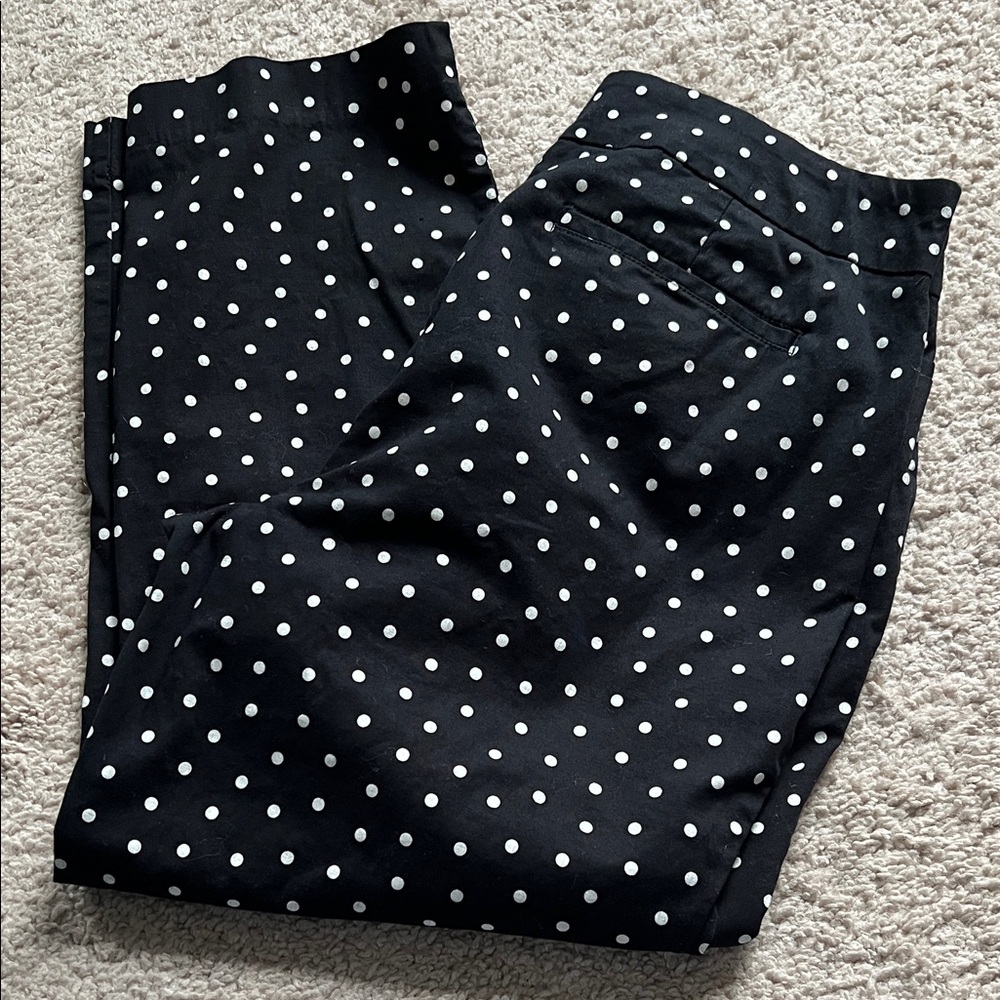 Black and White Polka Dot Pants